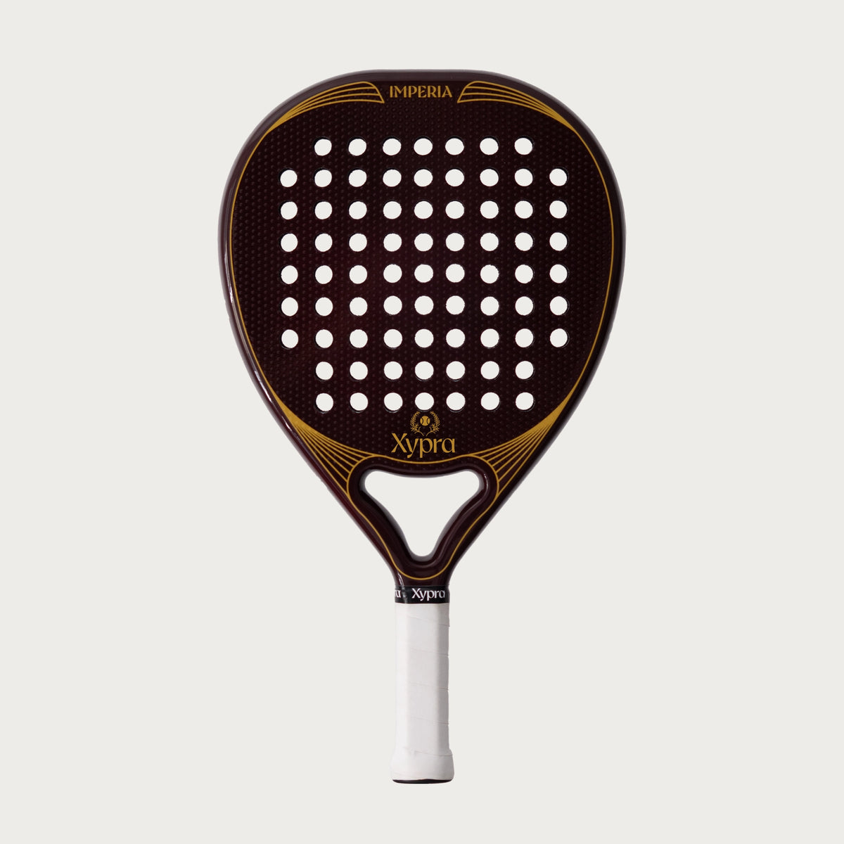 Imperia padel racquet face, premium padel brand