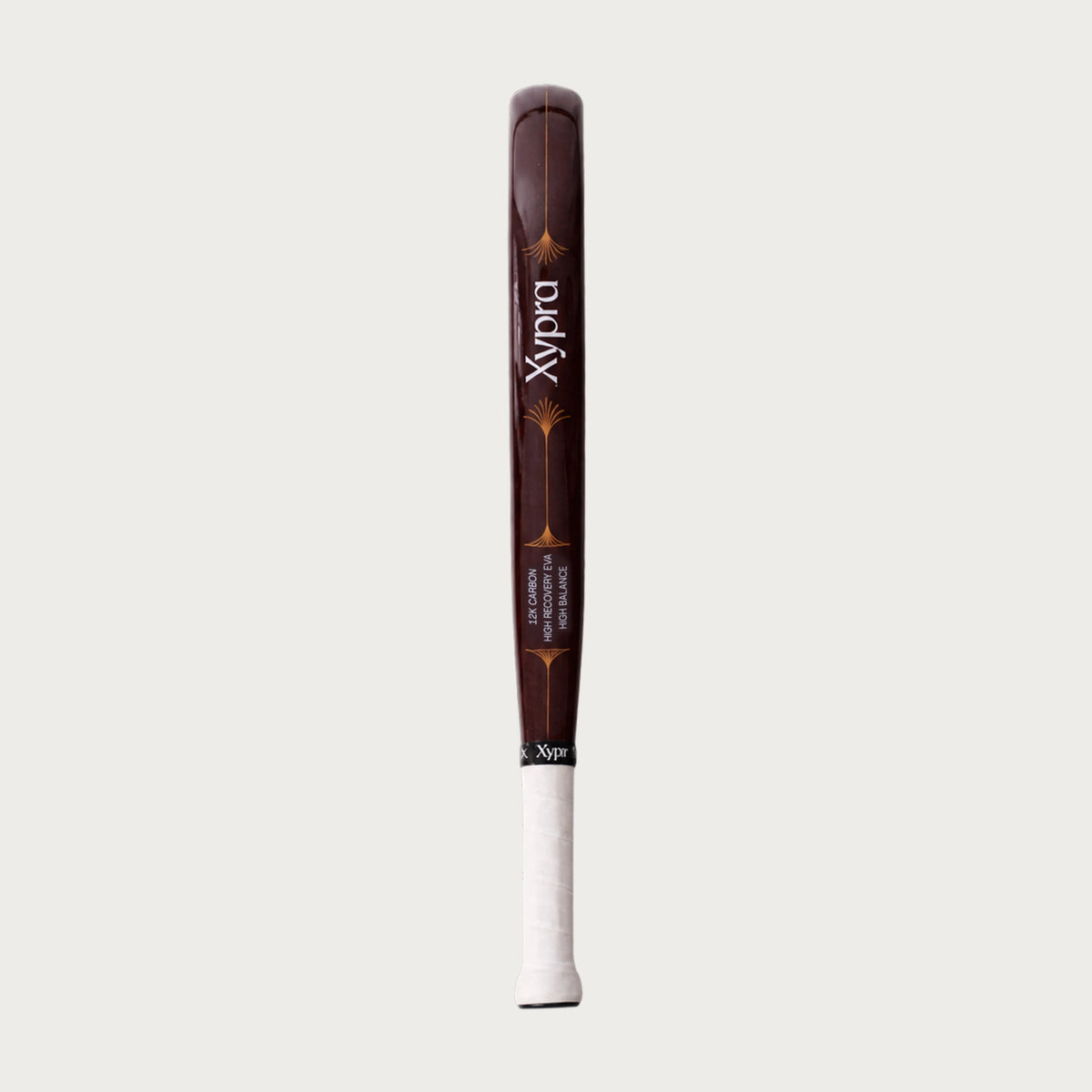 Imperia padel racquet side profile, 12K carbon, EVA core, high balance